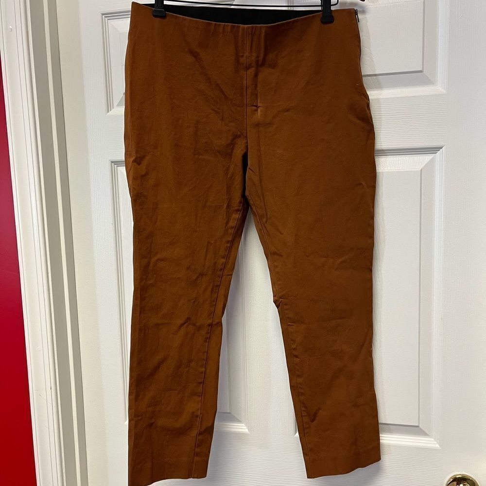 A New Day Chocolate Brown Pull On Pants sz 14